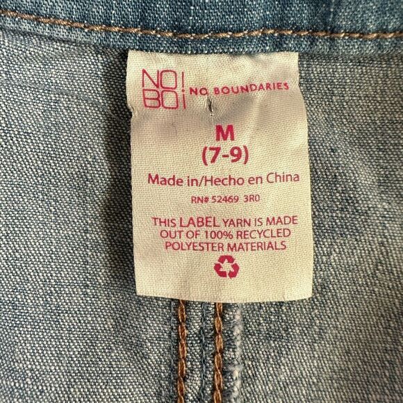 Denim Short Sleeve Button-Up Jumpsuit Stretch Jogger Style - Picture 11 of 11